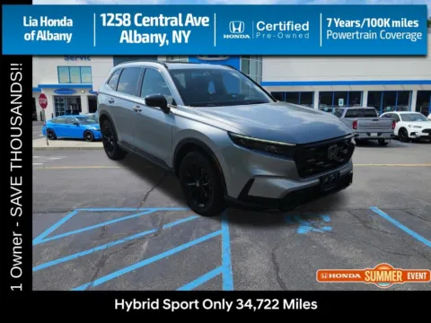 Silver 2024 Honda CR-V Hybrid Sport for sale in Albany, NY