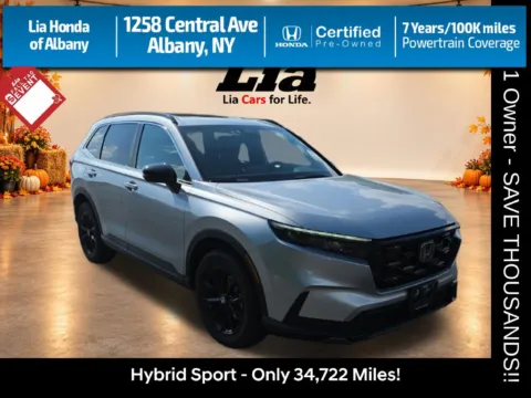 Silver 2024 Honda CR-V Hybrid Sport for sale in Albany, NY