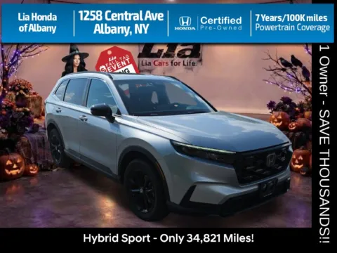 Silver 2024 Honda CR-V Hybrid Sport for sale in Albany, NY