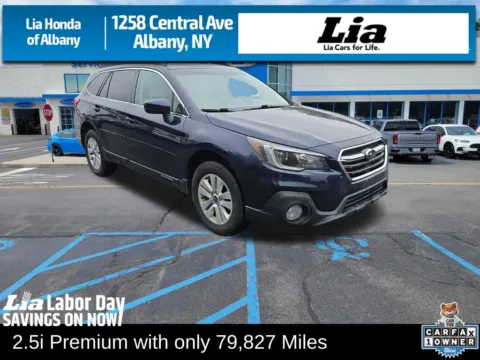 Blue 2018 Subaru Outback 2.5i Premium for sale in Albany, NY