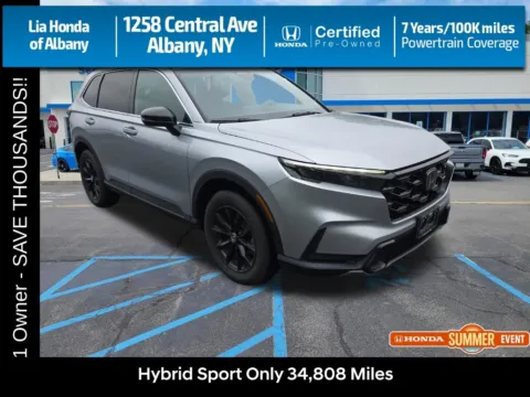 Silver 2024 Honda CR-V Hybrid Sport for sale in Albany, NY