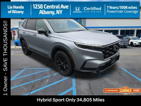 Silver 2024 Honda CR-V Hybrid Sport for sale in Albany, NY