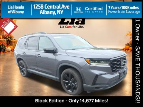 Gray 2025 Honda Pilot Black Edition for sale in Albany, NY