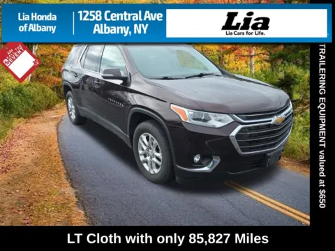 Black 2021 Chevrolet Traverse LT for sale in Albany, NY