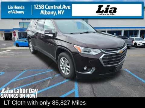 Black 2021 Chevrolet Traverse LT for sale in Albany, NY