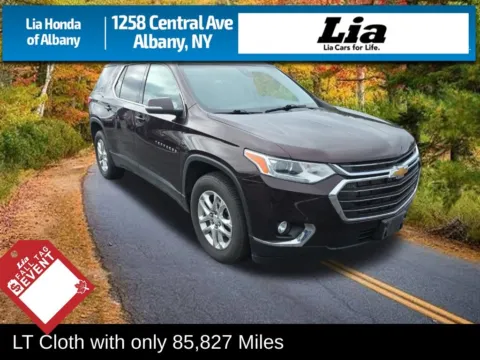 Black 2021 Chevrolet Traverse LT for sale in Albany, NY