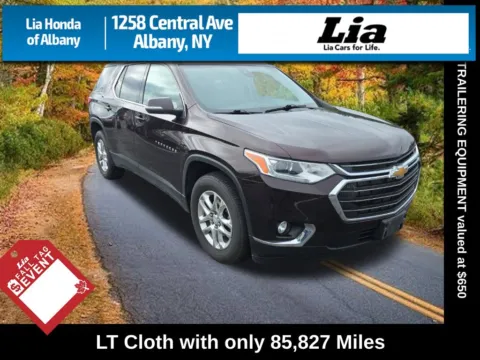 Black 2021 Chevrolet Traverse LT for sale in Albany, NY