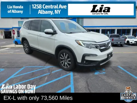 White 2019 Honda Pilot EX-L for sale in Albany, NY