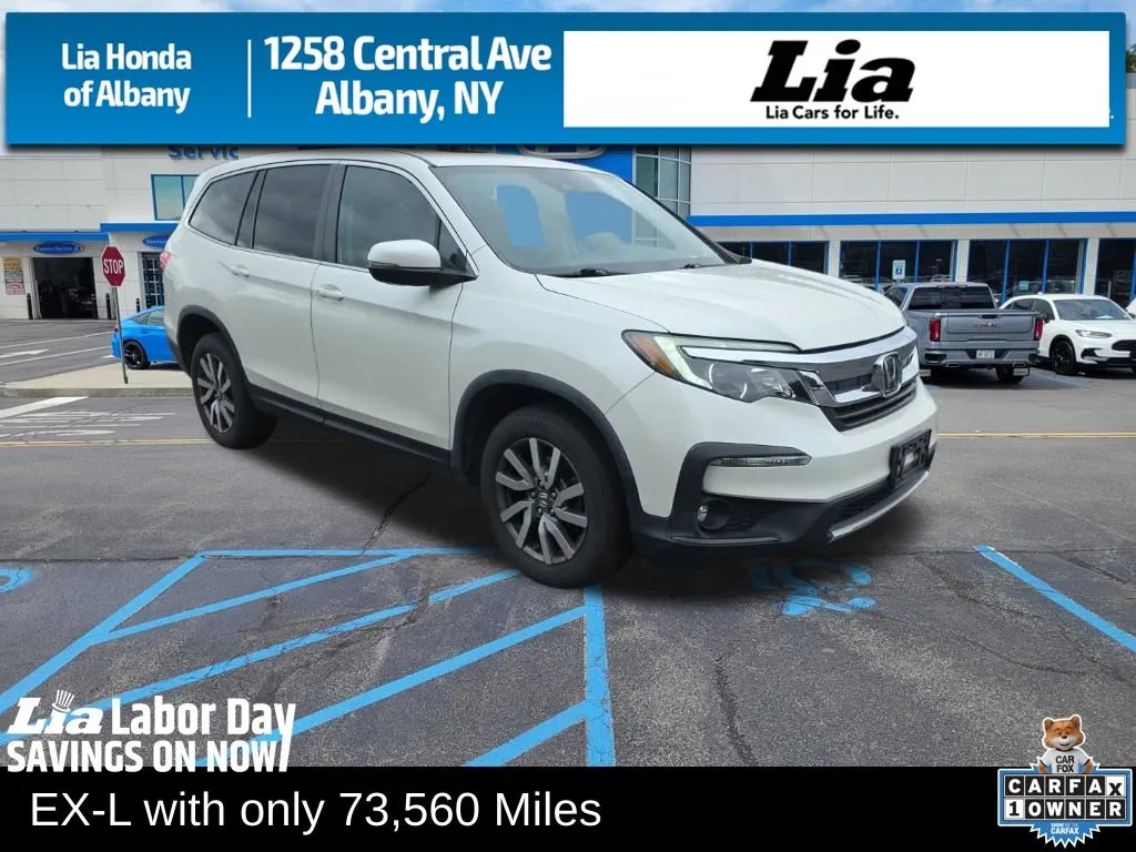 White 2019 Honda Pilot EX-L for sale in Albany, NY