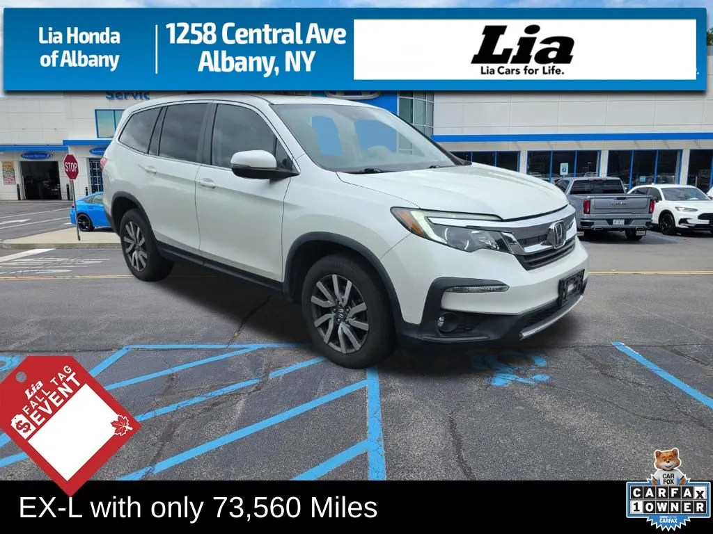 White 2019 Honda Pilot EX-L for sale in Albany, NY
