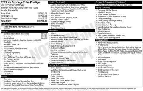 Another view of 2024 Kia Sportage X-Pro Prestige for sale in Albany, NY at Lia Honda Albany