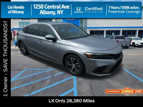 Silver 2023 Honda Civic LX for sale in Albany, NY