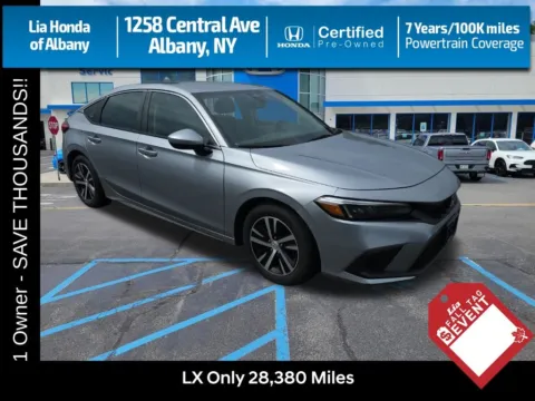 Silver 2023 Honda Civic LX for sale in Albany, NY