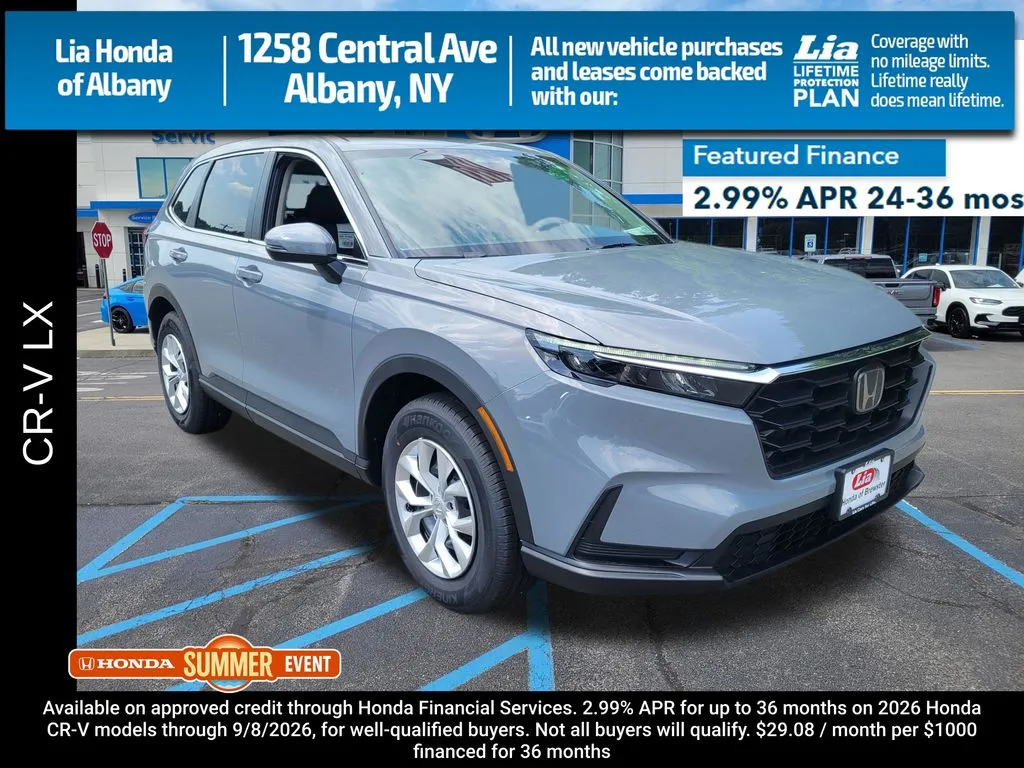 Gray 2026 Honda CR-V LX for sale in Albany, NY