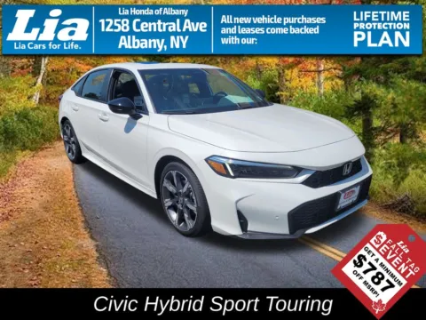 White 2026 Honda Civic Hybrid Sport Touring for sale in Albany, NY