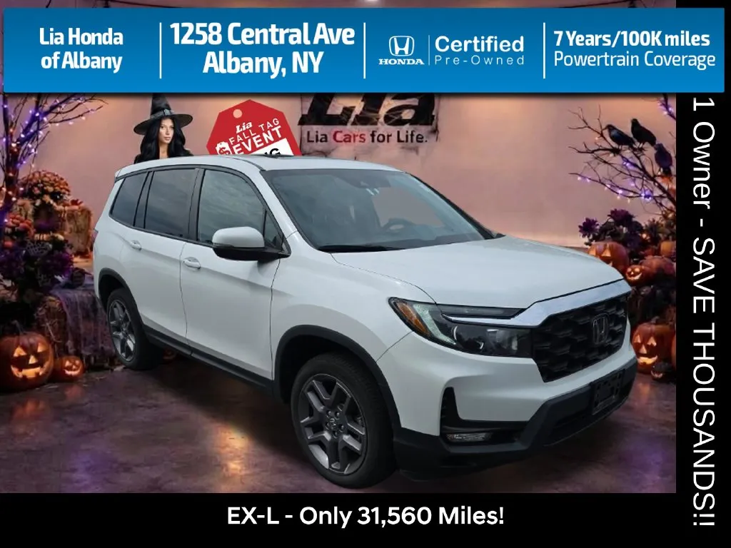 White 2023 Honda Passport EX-L for sale in Albany, NY