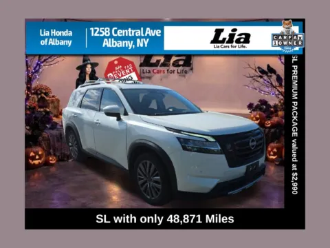 White 2023 Nissan Pathfinder SL for sale in Albany, NY