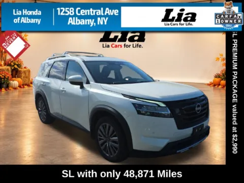 White 2023 Nissan Pathfinder SL for sale in Albany, NY