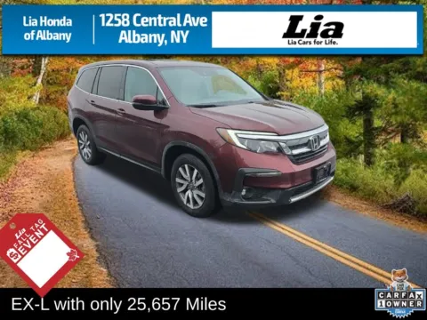 Red 2019 Honda Pilot EX-L for sale in Albany, NY