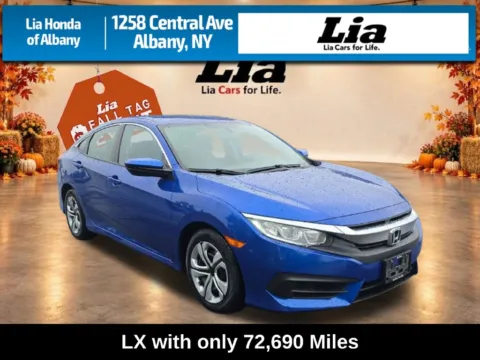 Blue 2018 Honda Civic LX for sale in Albany, NY
