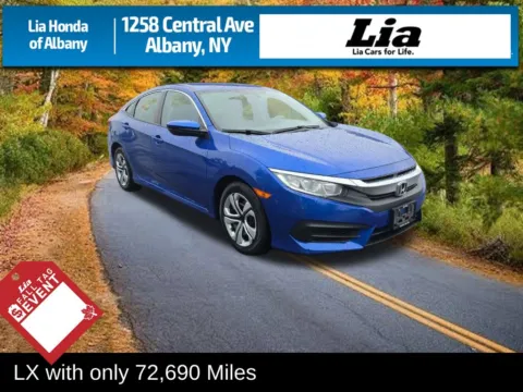Blue 2018 Honda Civic LX for sale in Albany, NY