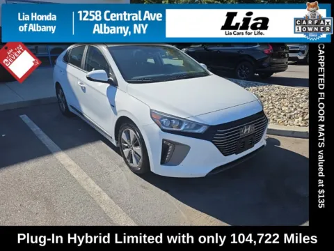 White 2019 Hyundai Ioniq Plug-In Hybrid Limited for sale in Albany, NY