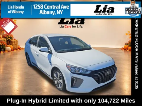 White 2019 Hyundai Ioniq Plug-In Hybrid Limited for sale in Albany, NY