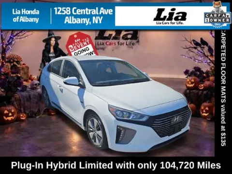 White 2019 Hyundai Ioniq Plug-In Hybrid Limited for sale in Albany, NY