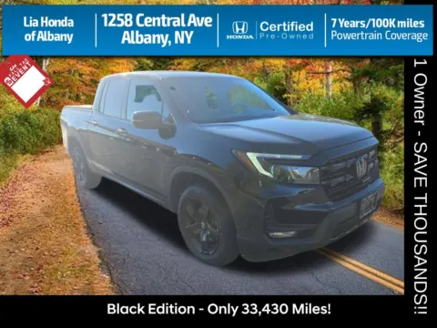 Blue 2024 Honda Ridgeline Black Edition for sale in Albany, NY