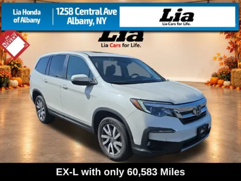 White 2021 Honda Pilot EX-L for sale in Albany, NY