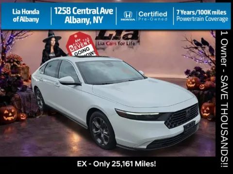 White 2024 Honda Accord EX for sale in Albany, NY