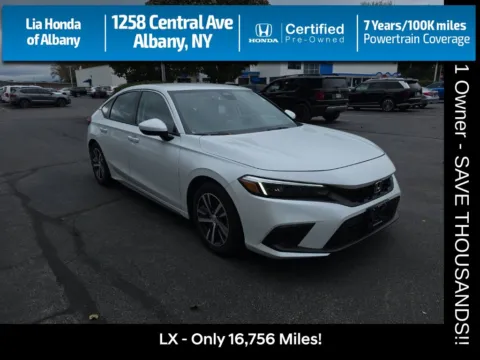White 2024 Honda Civic LX for sale in Albany, NY