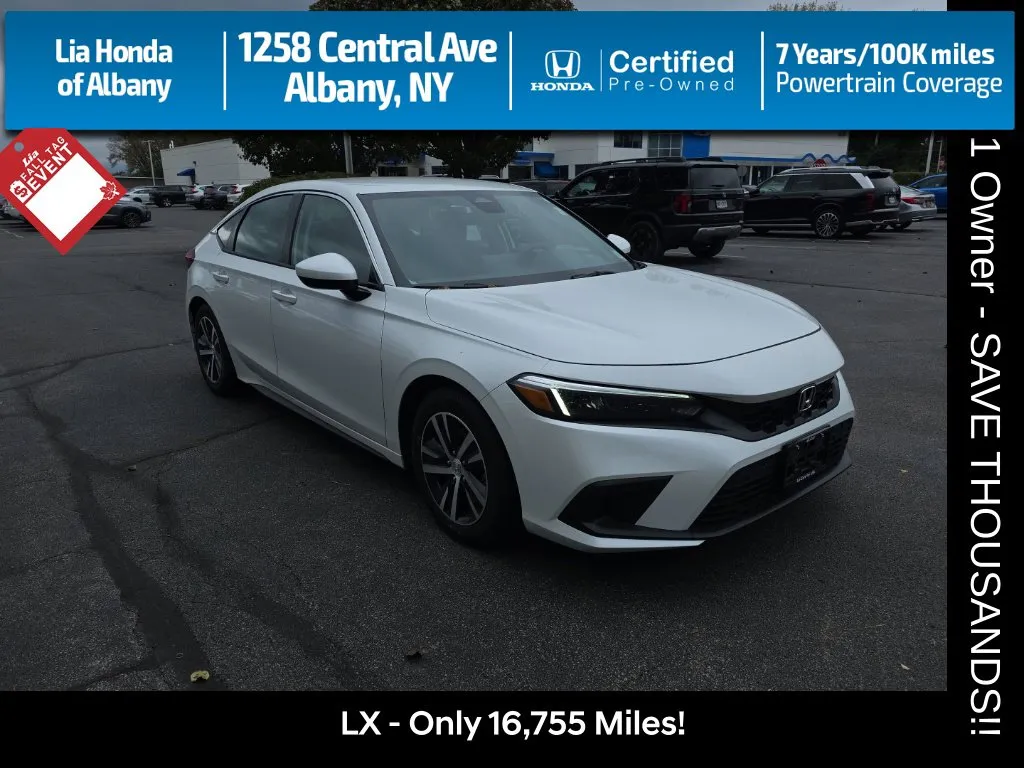 White 2024 Honda Civic LX for sale in Albany, NY