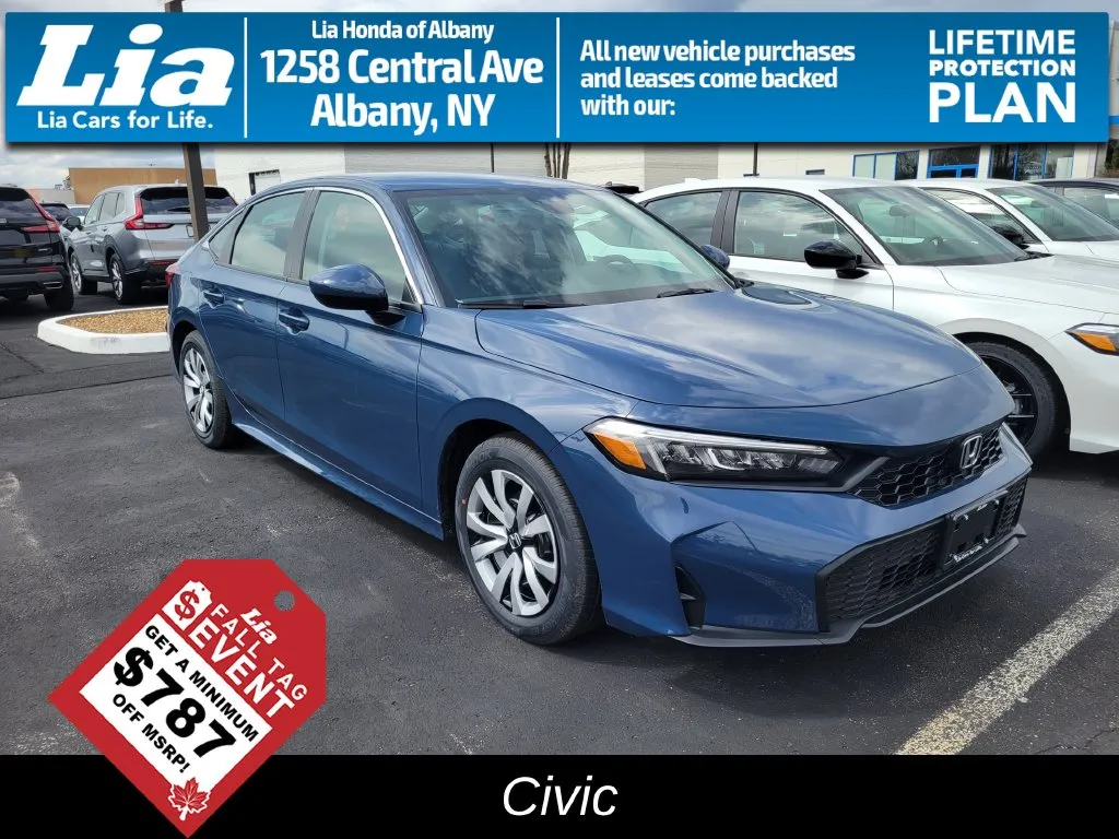 Blue 2026 Honda Civic LX for sale in Albany, NY