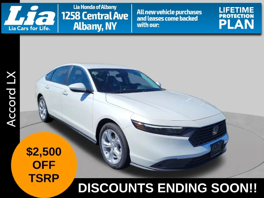 White 2026 Honda Accord LX for sale in Albany, NY