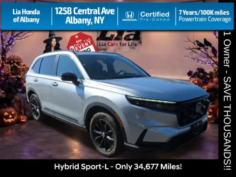 Silver 2024 Honda CR-V Hybrid Sport-L for sale in Albany, NY