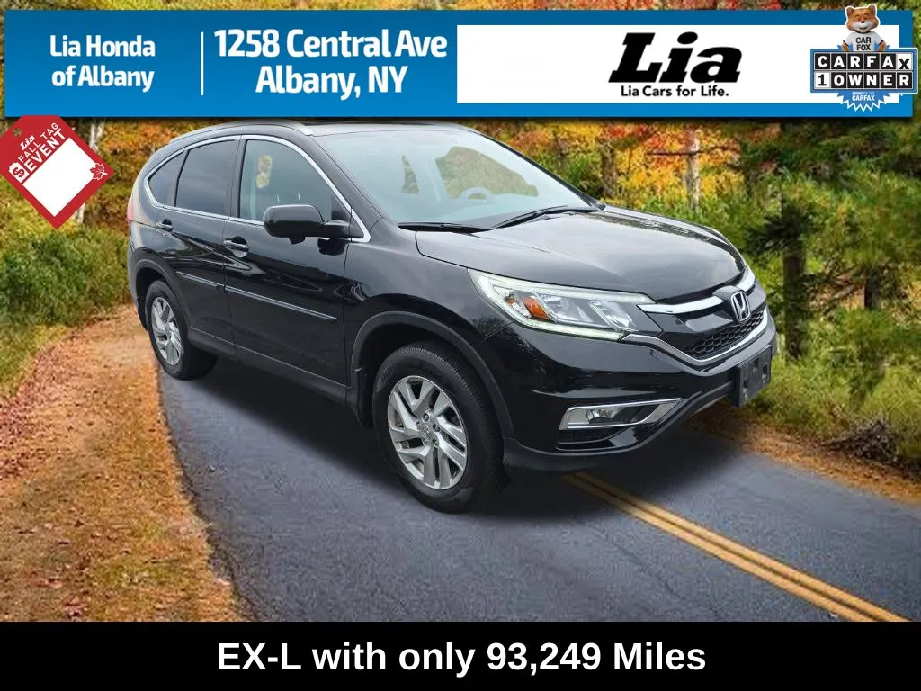 Black 2016 Honda CR-V EX-L for sale in Albany, NY