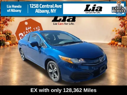 Blue 2015 Honda Civic EX for sale in Albany, NY
