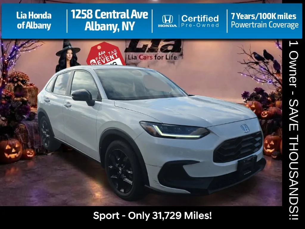 White 2024 Honda HR-V Sport for sale in Albany, NY