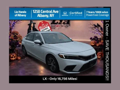 White 2024 Honda Civic LX for sale in Albany, NY