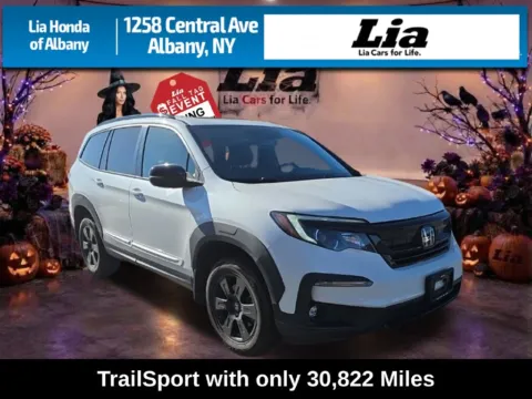 White 2022 Honda Pilot TrailSport for sale in Albany, NY