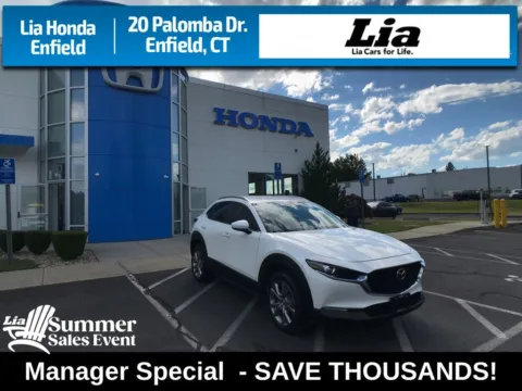White 2023 Mazda CX-30 2.5 S Preferred Package for sale in Enfield, CT