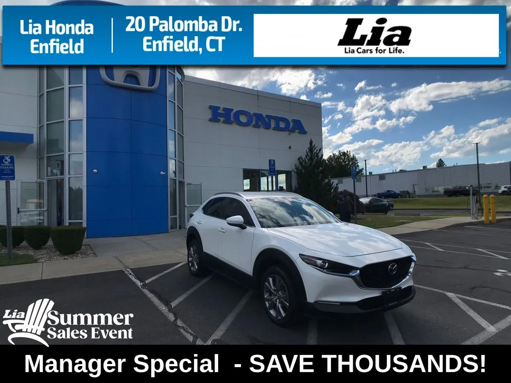 White 2023 Mazda CX-30 2.5 S Preferred Package for sale in Enfield, CT