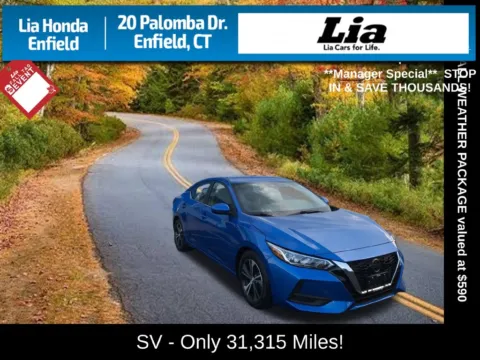 Blue 2023 Nissan Sentra SV for sale in Enfield, CT