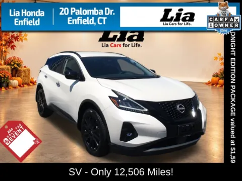 White 2024 Nissan Murano SV for sale in Enfield, CT