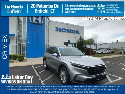 Silver 2024 Honda CR-V EX for sale in Enfield, CT