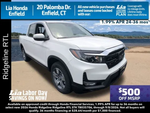 Unknown 2026 Honda Ridgeline RTL for sale in Enfield, CT