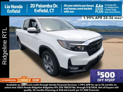 Unknown 2026 Honda Ridgeline RTL for sale in Enfield, CT