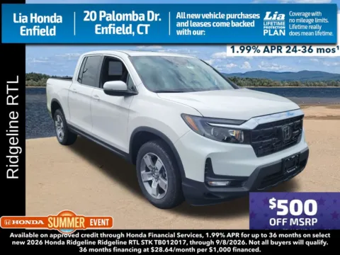 Unknown 2026 Honda Ridgeline RTL for sale in Enfield, CT
