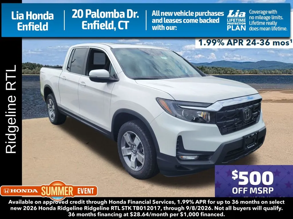 Unknown 2026 Honda Ridgeline RTL for sale in Enfield, CT